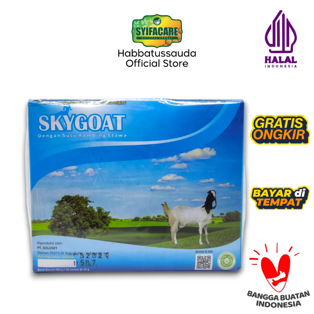 

Skygoat Susu Kambing Etawa – Nutrisi Tinggi untuk Tulang, Ibu Hamil, dan Anak – BPOM & Halal