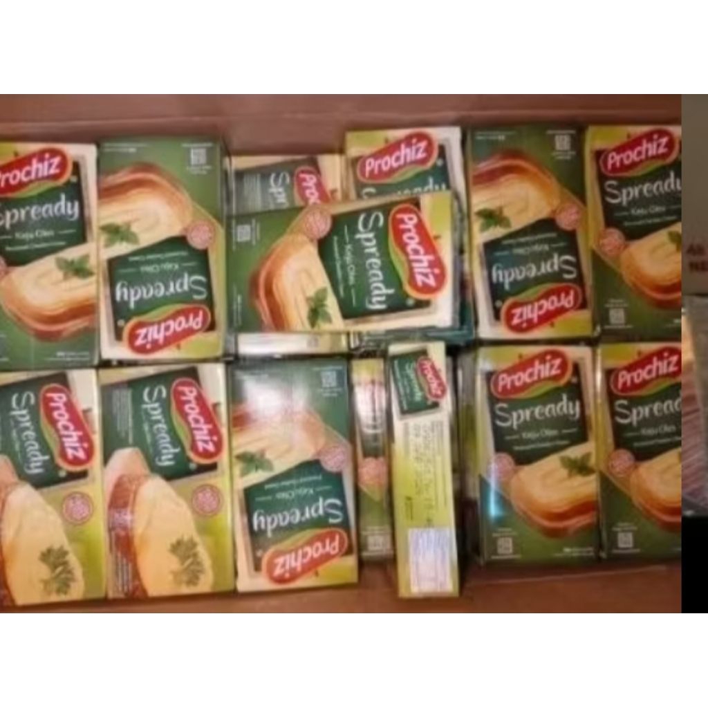 

KEJU PROCHIZ SPREADY 160GR /PROCHIZ 1 KARTON ISI 48 PCS