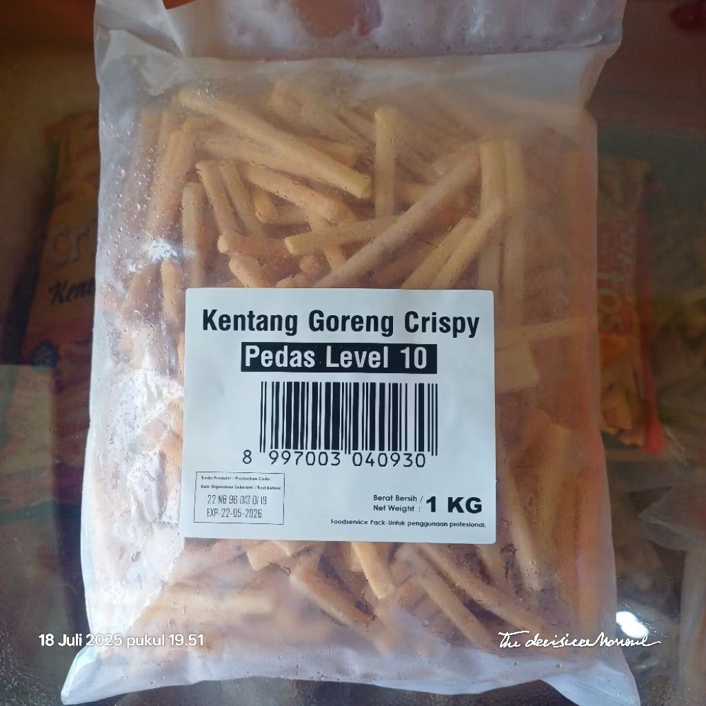 

Kentang Goreng Crispy Pedas Level 10 1 Kg Kentang Goreng Beku