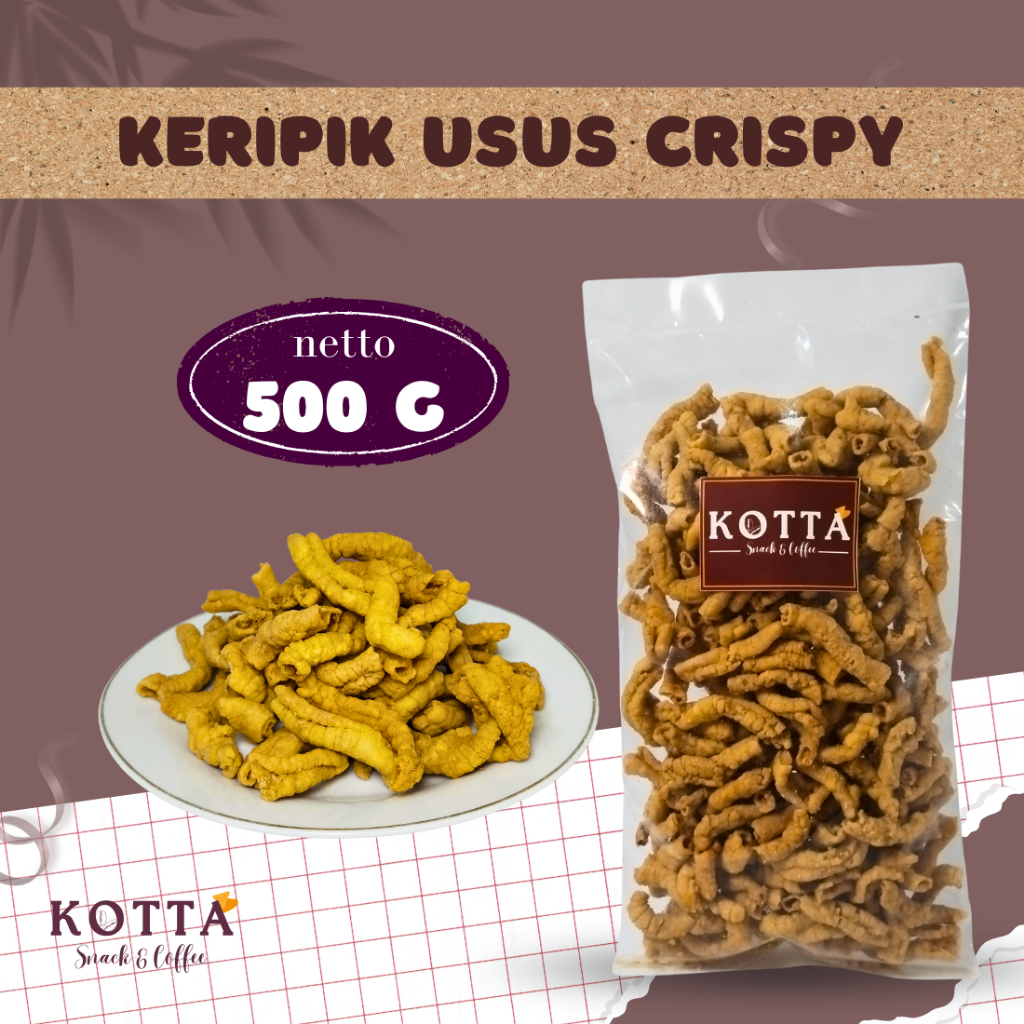 

Keripik Usus Crispy 500 gram