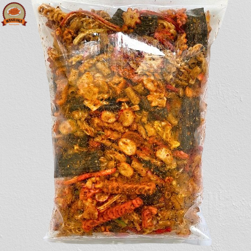 

Kerupuk Seblak Kering Campur Mix Bumbu Kacang Pedas 1kg Lotek