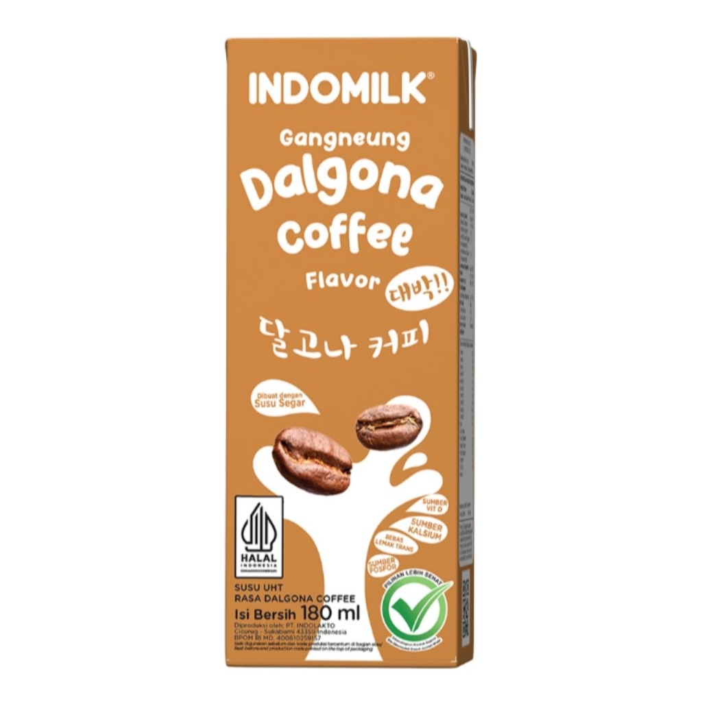 

Indomilk Gangneung Susu UHT Kopi Dalgona Kotak 180ml