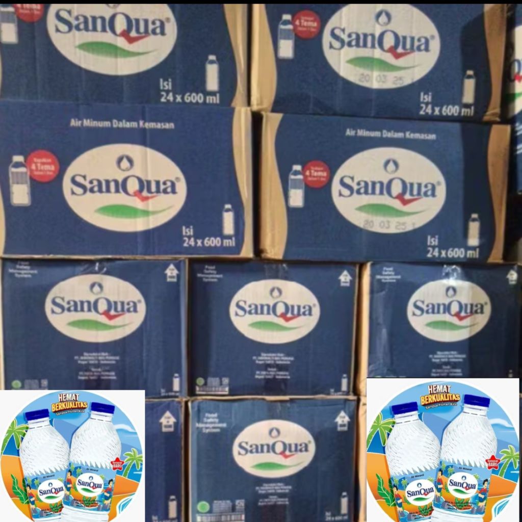 

Air mineral sanqua tanggung 24x600ml1karton