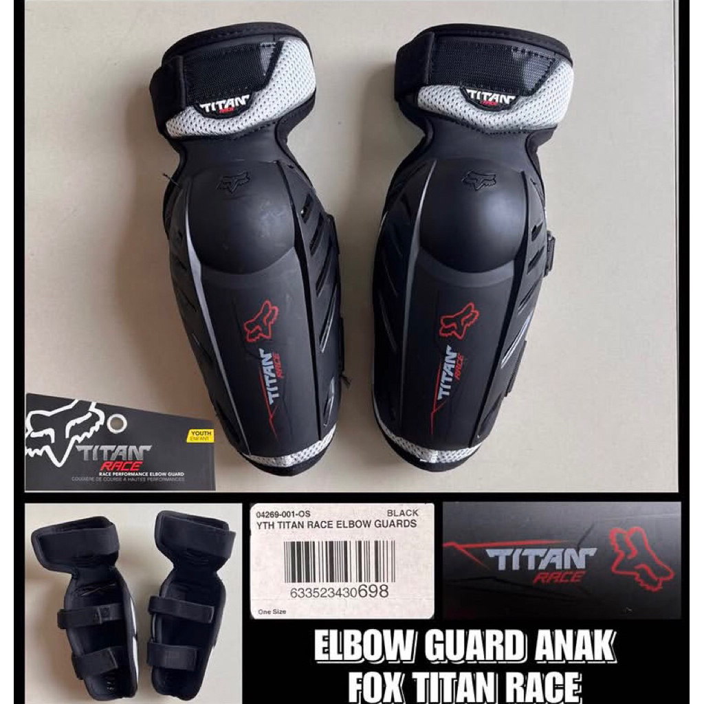 elbow guard anak fox titan race