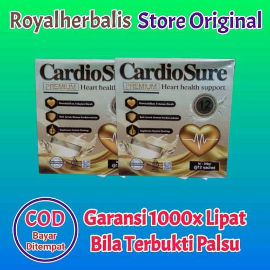 

Cardio Sure Official Store Asli - Susu Bubuk Murni Herbal Mengatasi Hipertensi Menjaga Kesehatan Jantung, Kolesterol Ampuh | Cardiosure 100% Original BPOM.