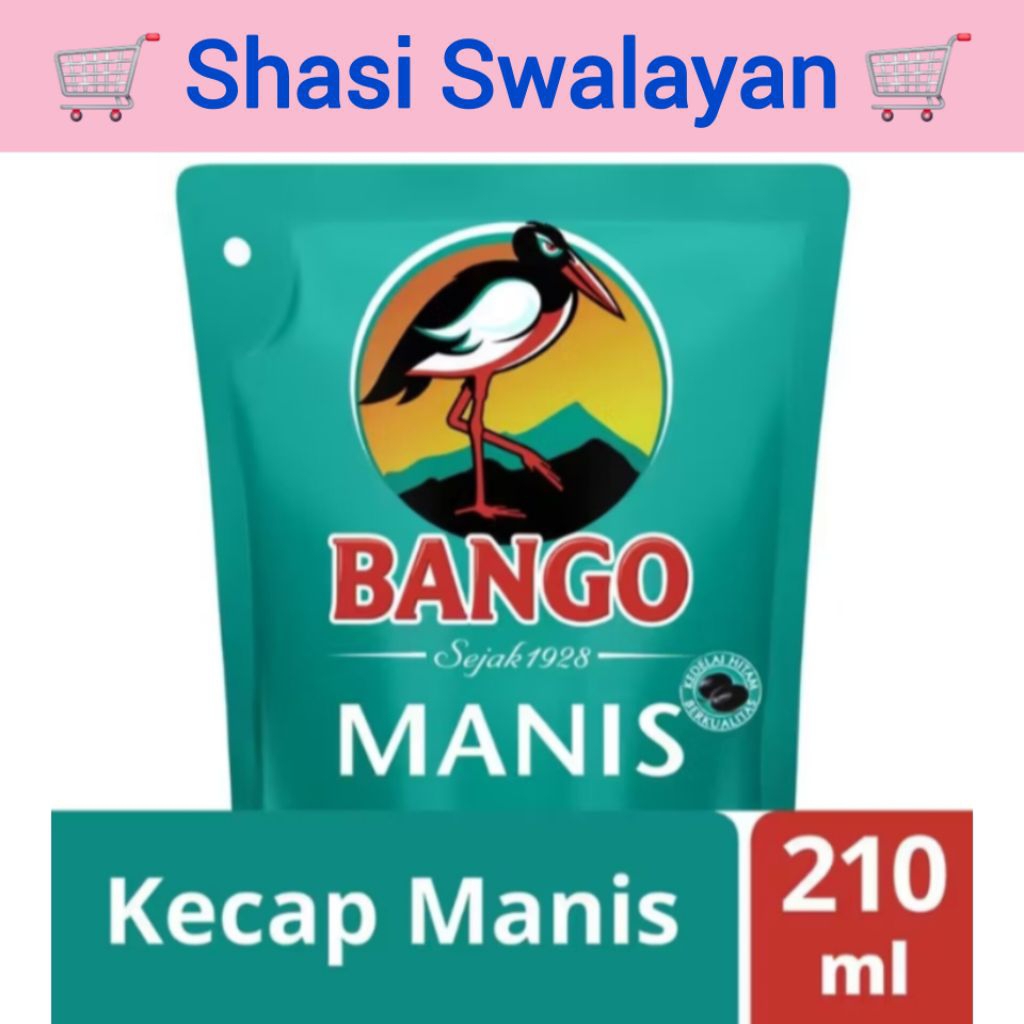

Bango Kecap Manis 210 MI - Soy Sauce, Kecap Manis Refill, Kecap Manis Pouch