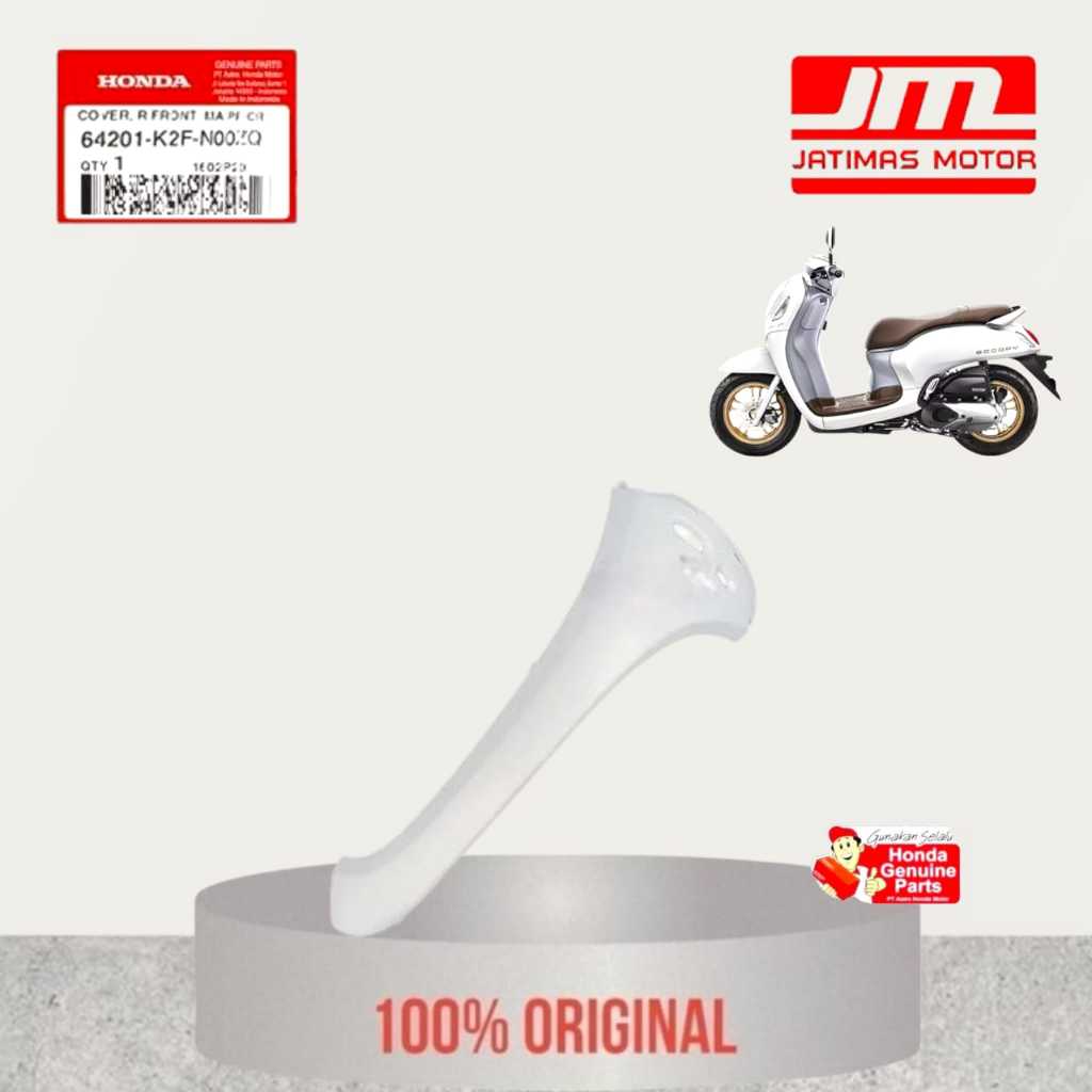 64201-K2F-N00ZQ Cover Kanan Depan Putih Doff Honda Scoopy K2F