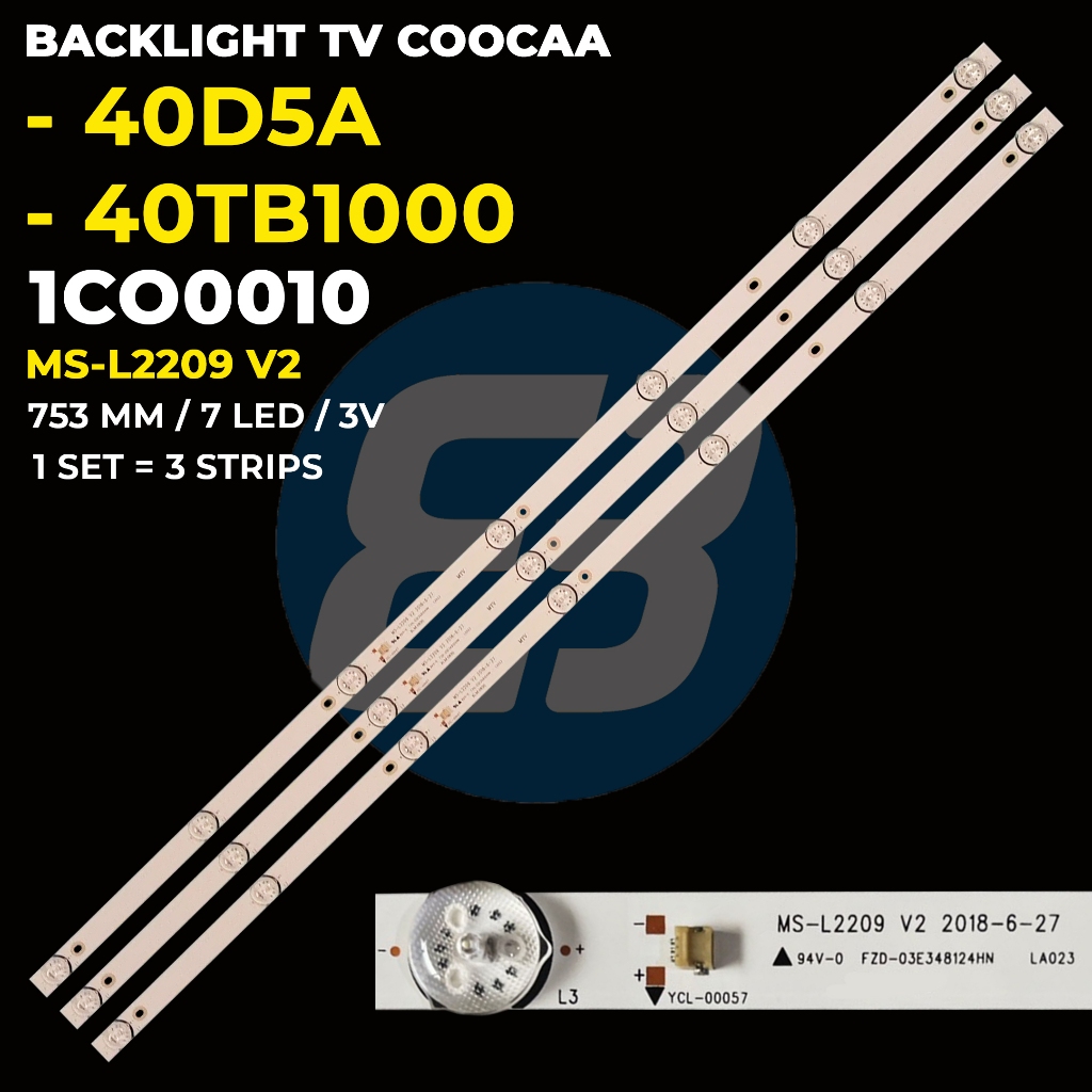 Backlight TV COOCAA 40 inch 40D5A 40TB1000 MS-L2209 V2