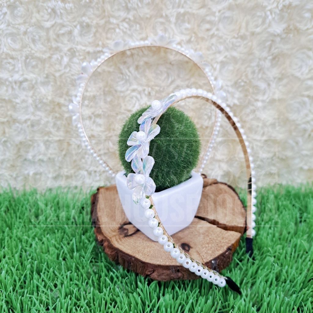 Bando Mutiara Putih Bando Bunga Mutiara Bando Pearl