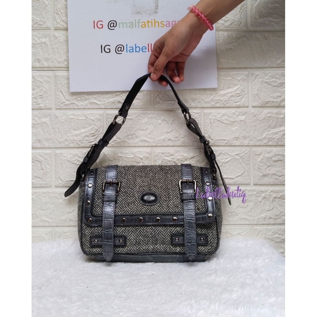 Beanpole X Harris Tweed Tas Wanita Shoulder Bag