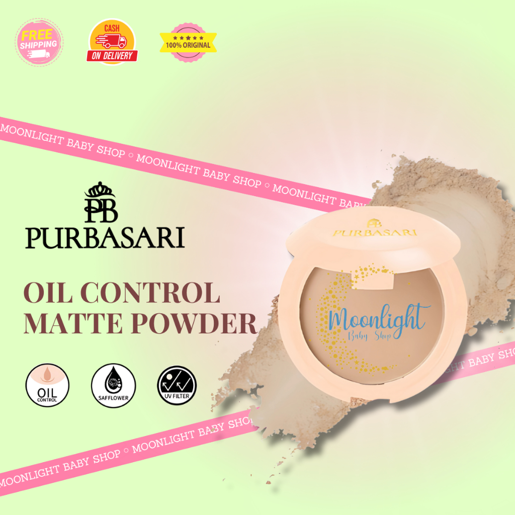 PURBASARI Oil Control Matte Powder | Bedak Padat 12g BPOM