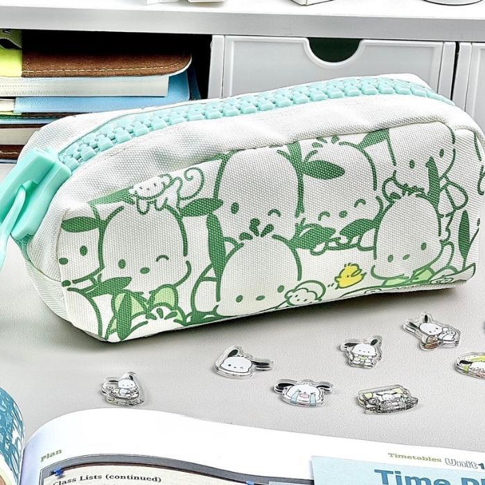 

Kotak Pensil Anak Large Aesthetic Case Alat Tulis Stationery Bag Anak Sekolah Warna Hijau Motif Lucu