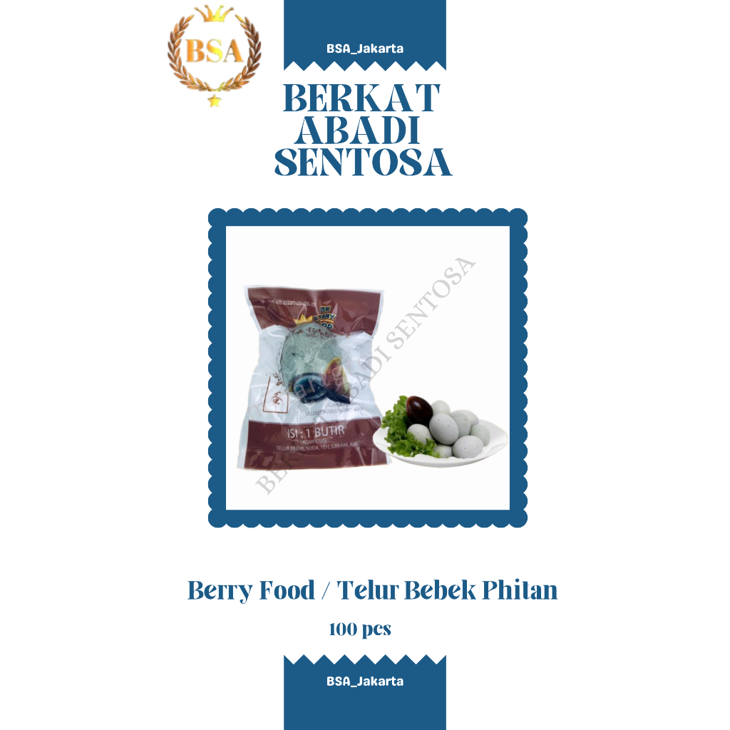 

Berry Food / Telur Bebek Phitan (100 pcs)