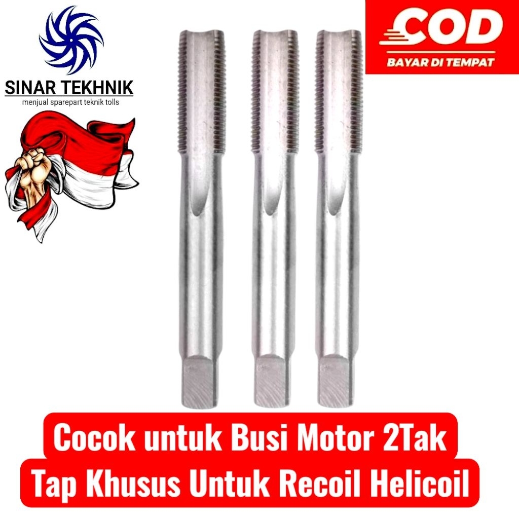 Hand Tap Recoil Busi Motor 2Tak Tap Khusus Untuk Recoil Helicoil
