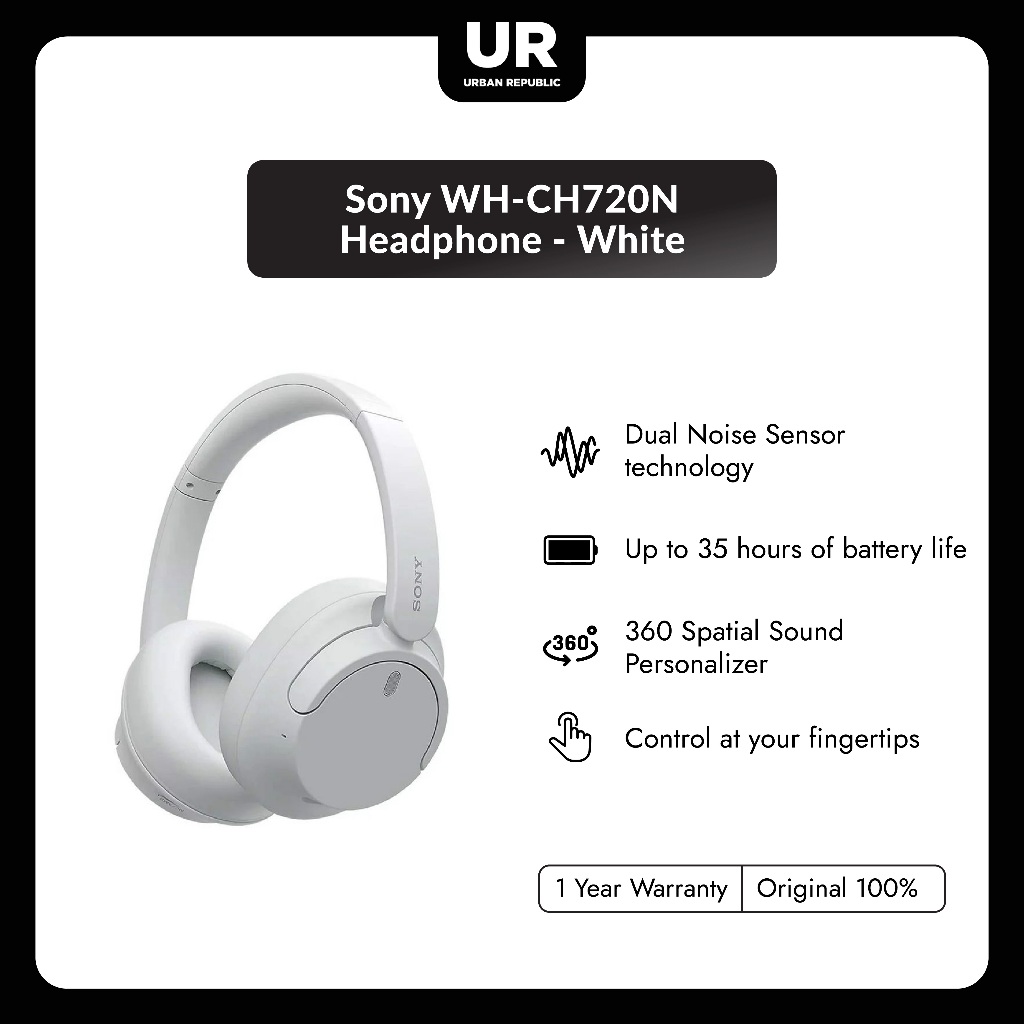 Sony WH-CH720N Headphone - White