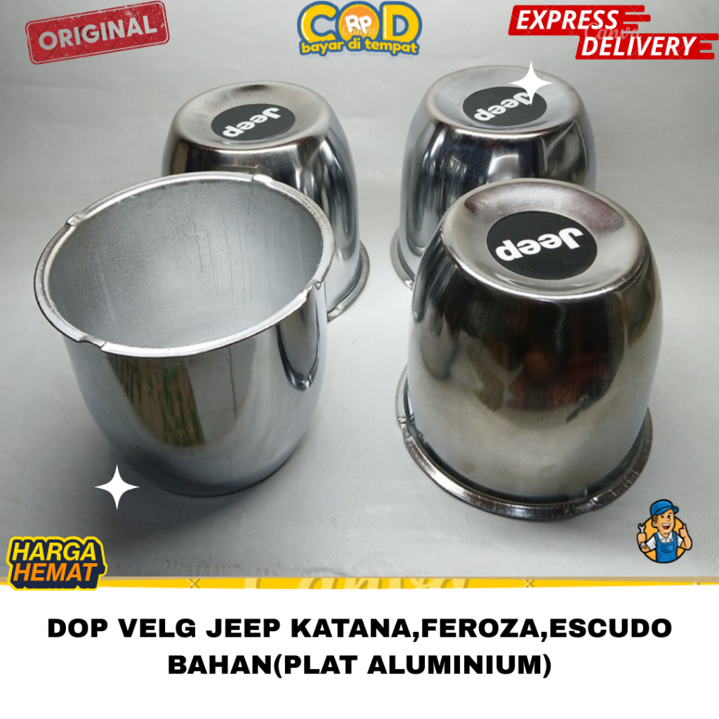 DOP RODA/TUTUP VELG  JEEP MOBIL SUZUKI KATANA FEROZA ESCUDO DIAMETER 11,5 CM (harga satuan)Besi
