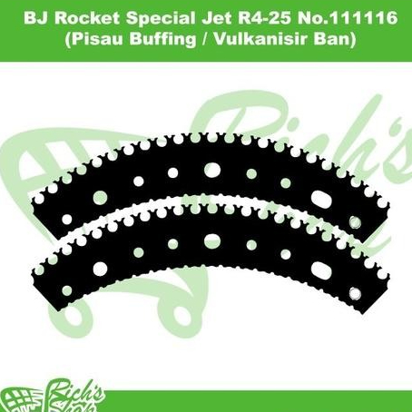 BJ Rocket Special Jet Blade R4-25 Pisau Buffing Vulkanisir Ban isi 28pcs - Amplas Ban Kerok Ban Paru