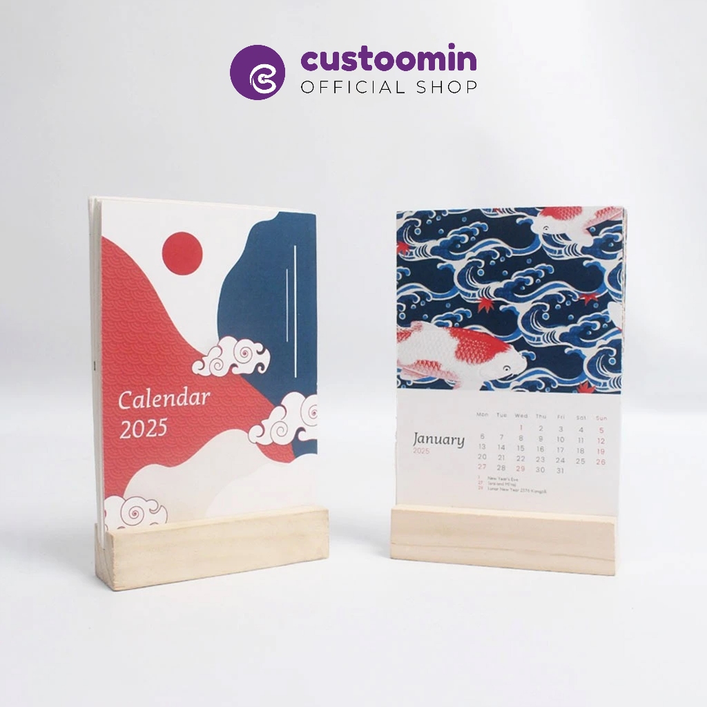 

Kalender 2026 | Decoration Calendar | A6 Calendar #Lovely | Wooden Stand Calendar | Custoom.in