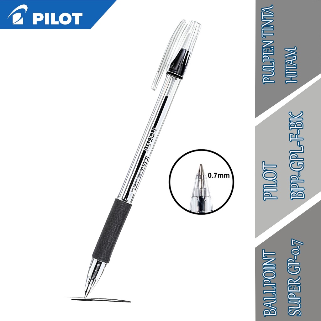 

Ballpoint Super Gp-0.7 - Pilot Pen - Pulpen Tinta Hitam - BPP-GPL-F BK