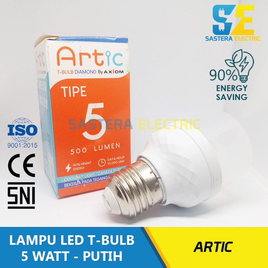 Lampu LED 5 Watt Cahaya Putih Artic / Lampu Led T-Bulb 5 Wat Capsule / Lampu LED Kapsul 5w Murah
