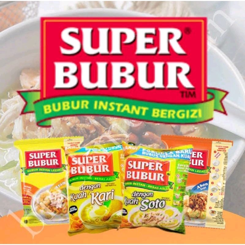 

SUPER BUBUR INSTANT 46gr per Renceng isi 5pcs