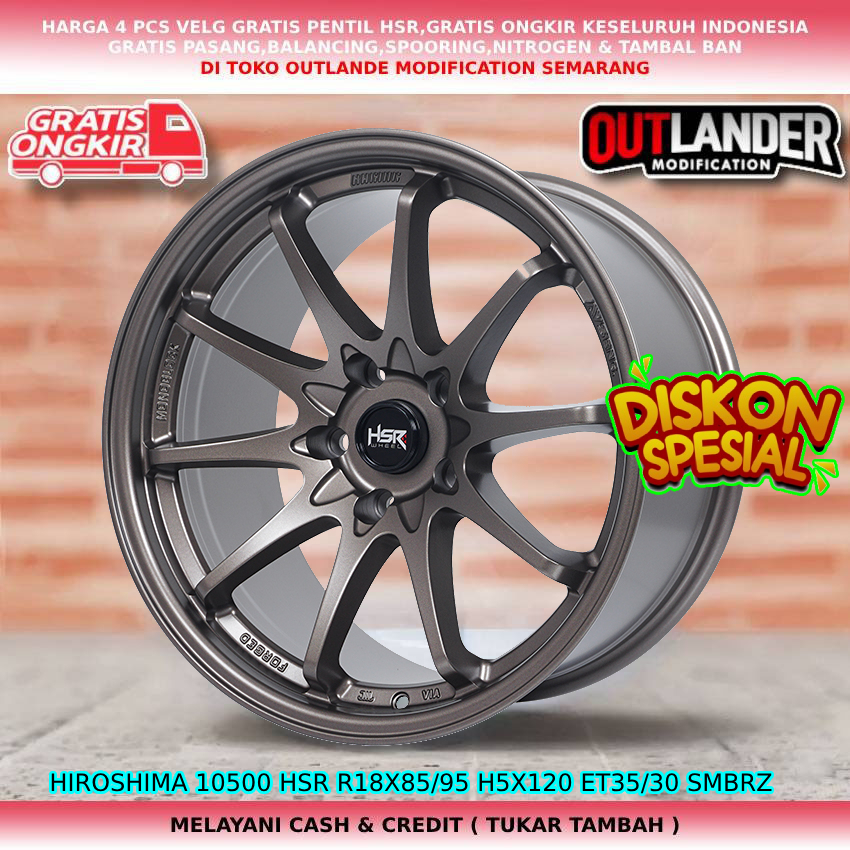 velg racing hsr r18 velg mobil VwTouareg Transporter Mini Countryman bmw dll velg hsr hiroshima r18