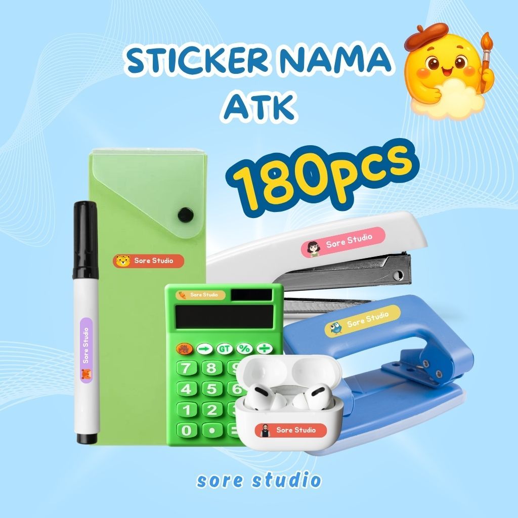 

STIKER NAMA BOLPOIN / PULPEN / PENSIL / ATK