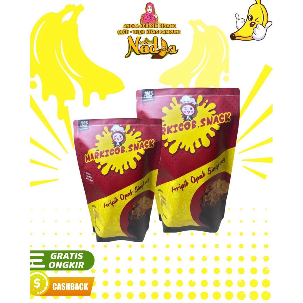 

Markicob snack keripik opak singkong 100G | KERIPIK NADIA