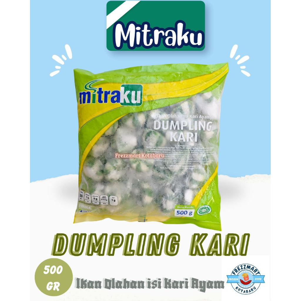 

Mitraku Dumpling Kari 500 GR Frozen Food Frezzmart Kotabaru