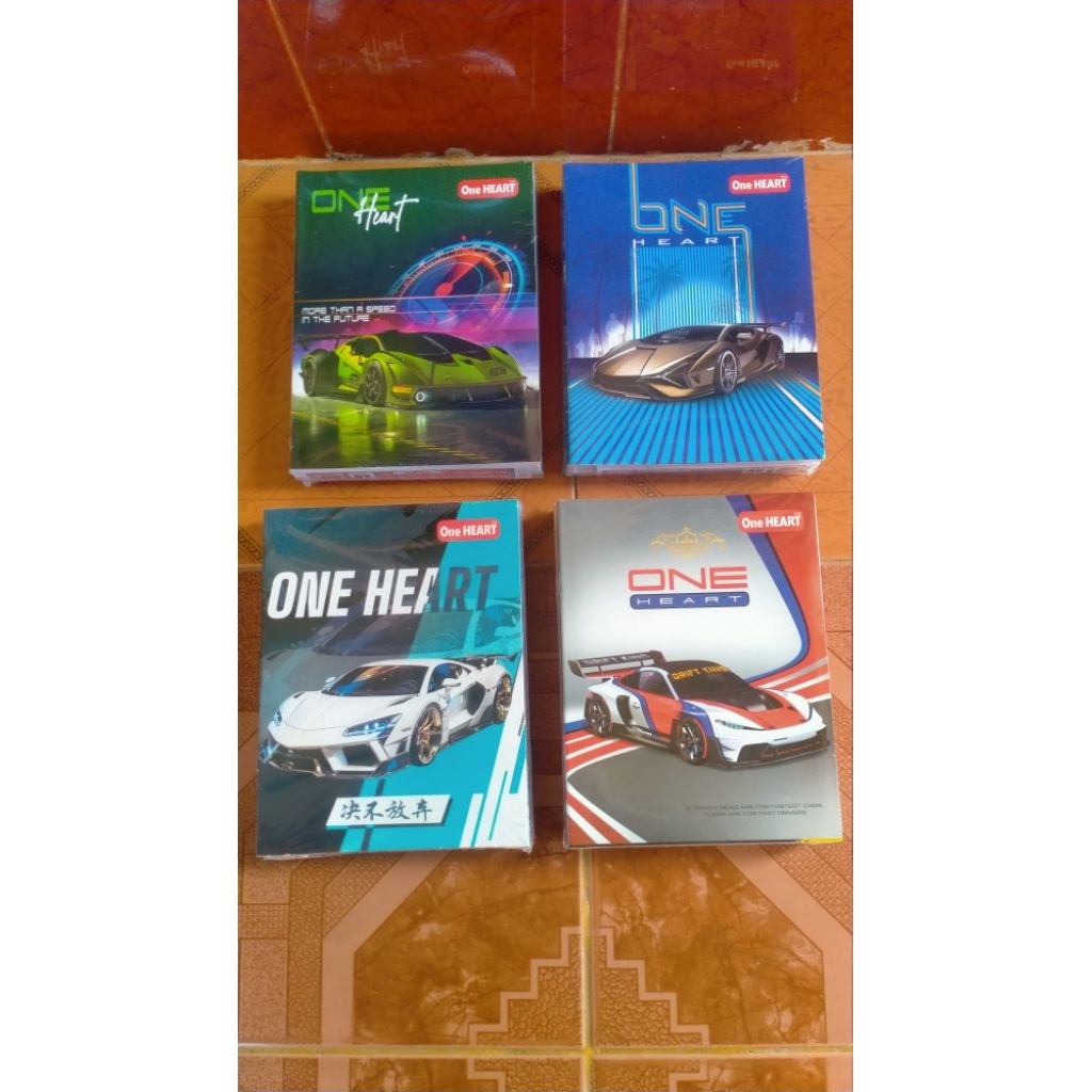 

BUKU TULIS ONE HEART 38 LEMBAR ISI 10 BUKU (MOBIL)