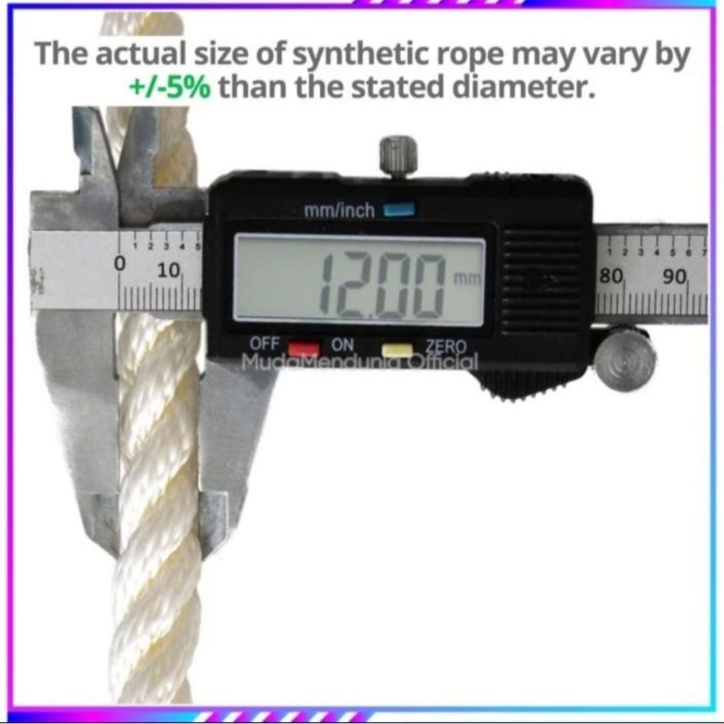 

Tali tambang nilon 12mm serbaguna