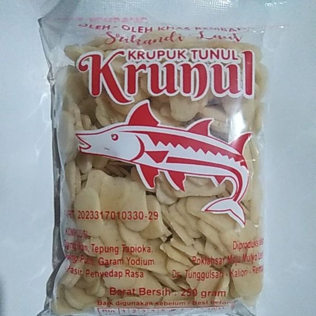 

Kerupuk Ikan Tunul atau barakuda asli Rembang Jawa Tengah