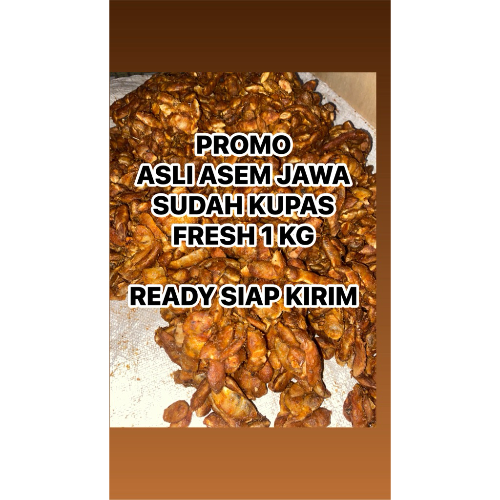 

ASAM JAWA 1KG SUDAH KUPAS ASAM JAWA / ASLI / ASAM BARU