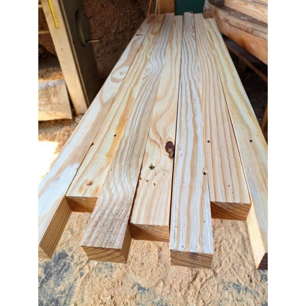 Kayu papan Pinus kayu Jati Belanda ex Palet Serut Bahan Furniture Dekorasi