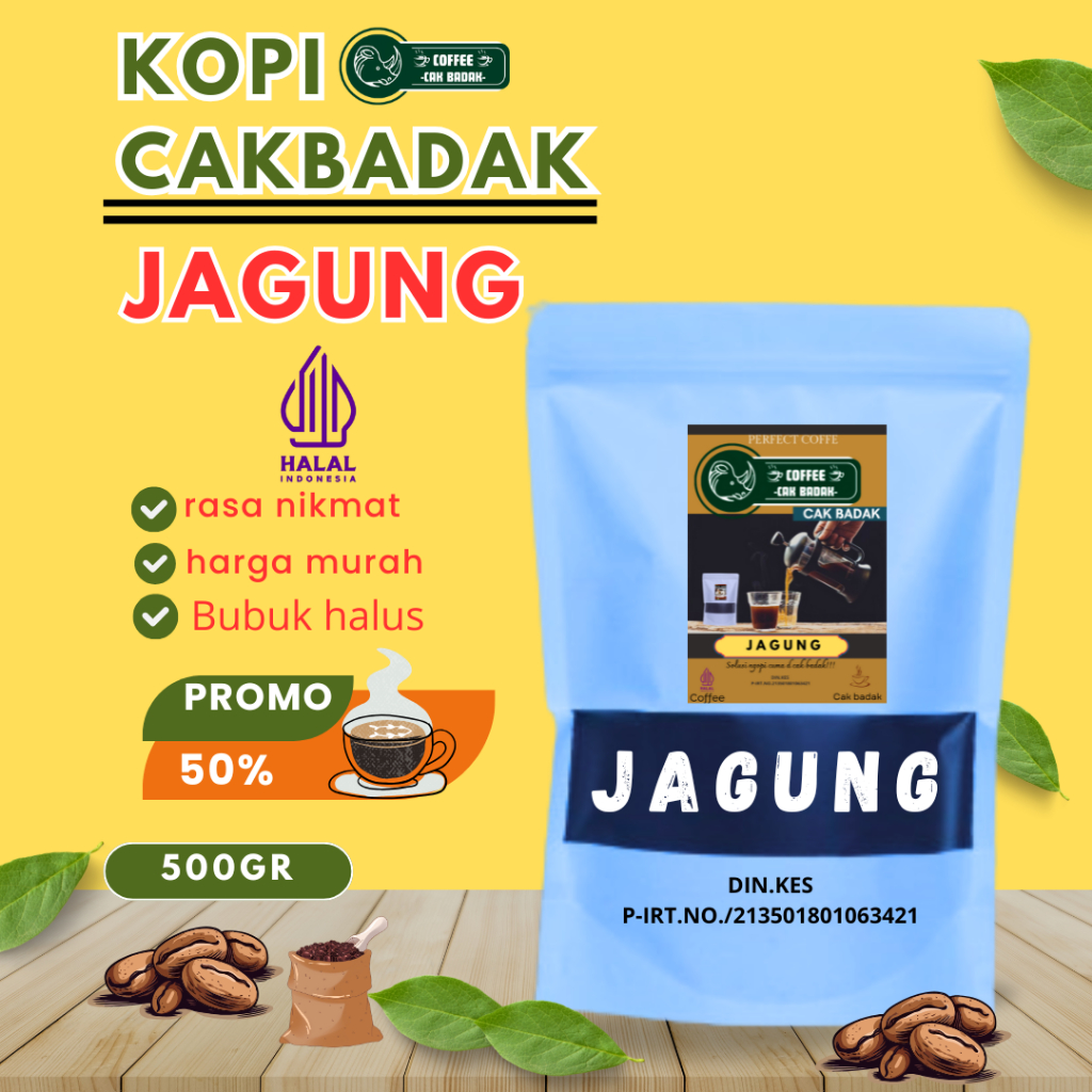

KOPI Bubuk JAGUNG isi 500 gr harga ter murah