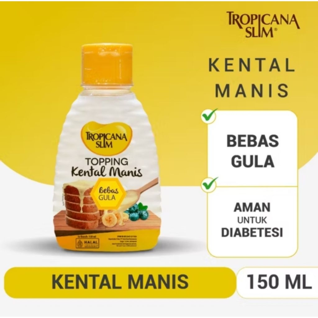 Tropicana Slim Topping Kental Manis / Pengganti Susu Kental Manis Diet