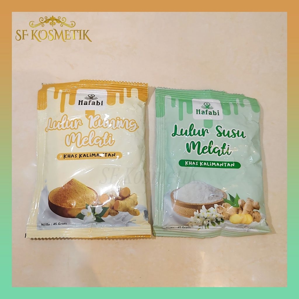 HAFABI Lulur khas Kalimantan/lulur susu melati/lulur kuning melati