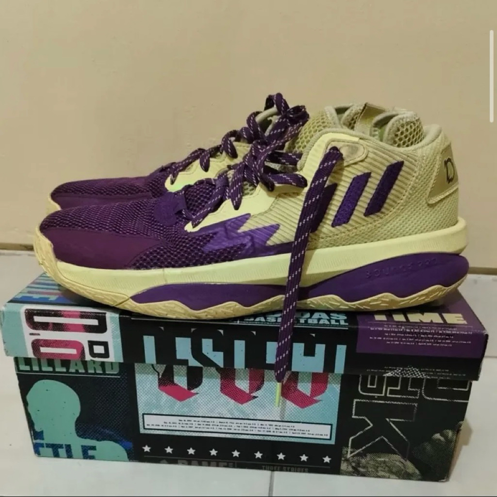 Adidas Dame 8 Yellow Purple