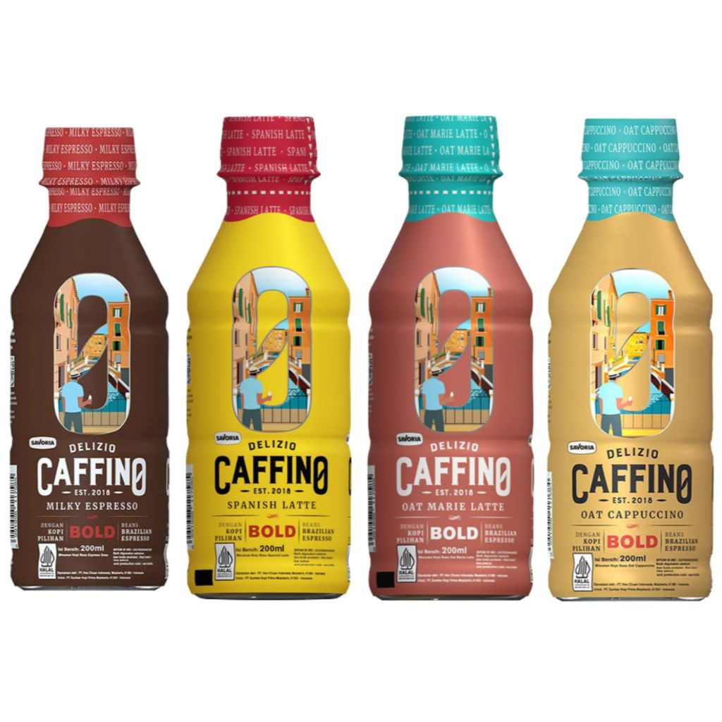 

Caffino kopi siap minum rasa oat cappucino milky espresso spanish latte marrie