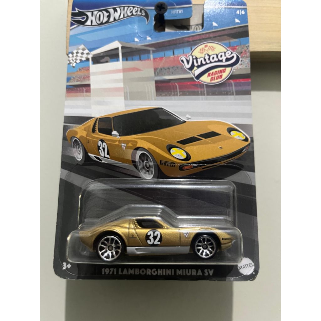 Hotwheels Vintage Racing 1971 Lamborghini Miura SV