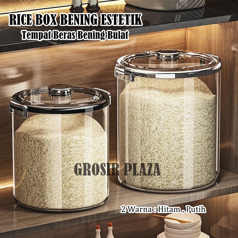 Bucket Storage Bening / Rice Tempat Wadah Penyimpanan Beras Rice Bucket / Rice Box / Tempat Beras
