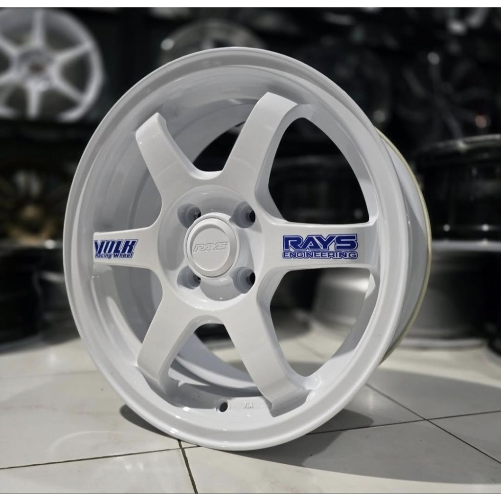 Velg mobil racing ring 15 model te37 ring Volkrays pelek mobil resing R15 mobil agya brio calya ayla