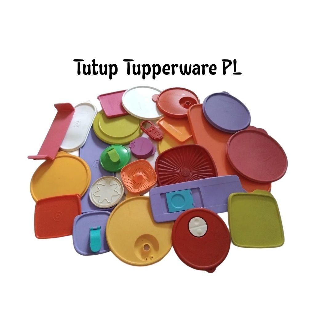 Tutup Original Tupperware Baru Barang Gudang dan mantan (Bekas Pakai)