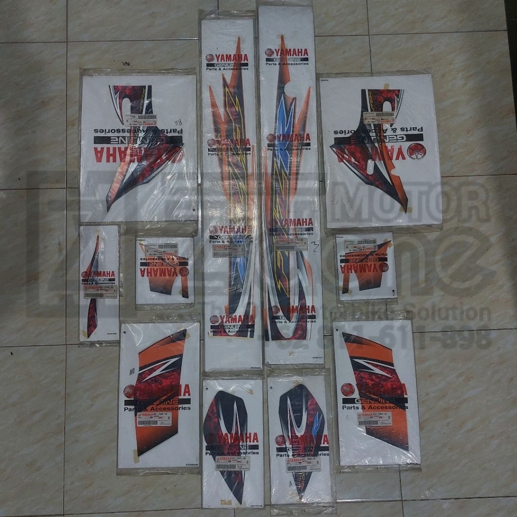 graphic striping stiker set les komplit full body F1ZR FIZR 2005 2006 cw orange oren hitam original