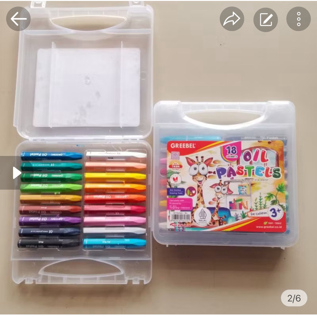 

Crayon Oil Pastel Greebel 18 Warna ( Paket 33 Set ) [ Original ]