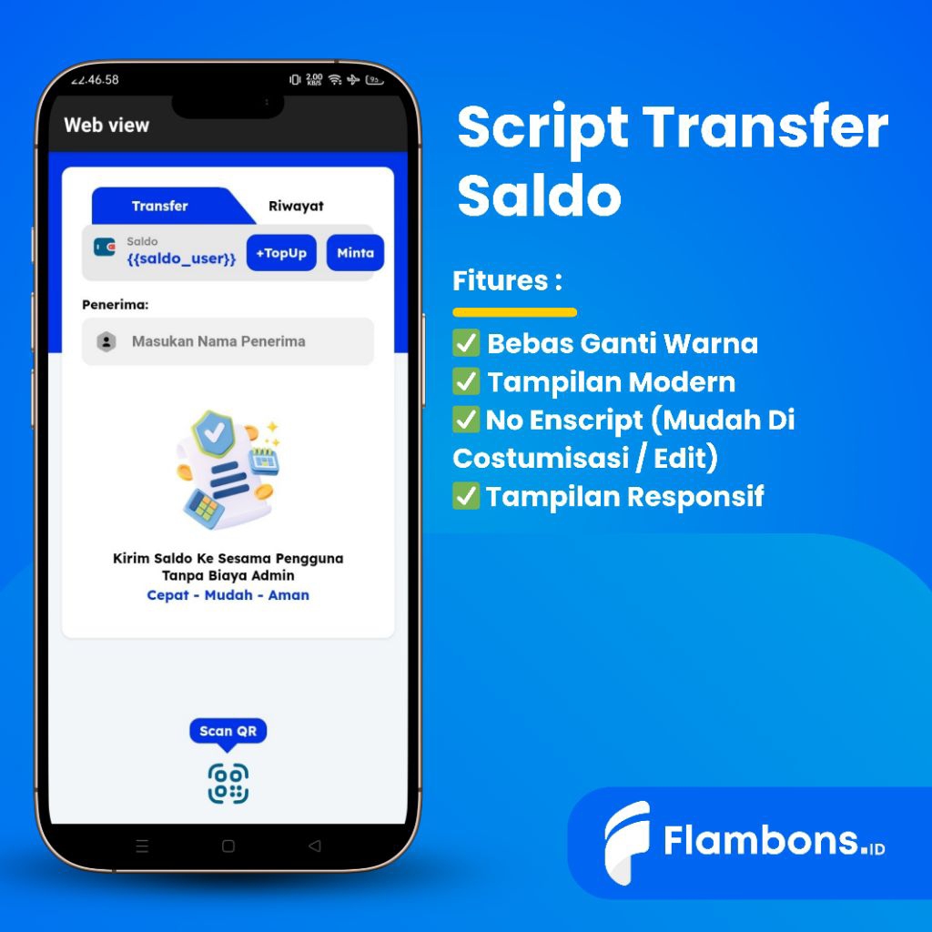 Script Bukaolshop Transfer Saldo Antar Member