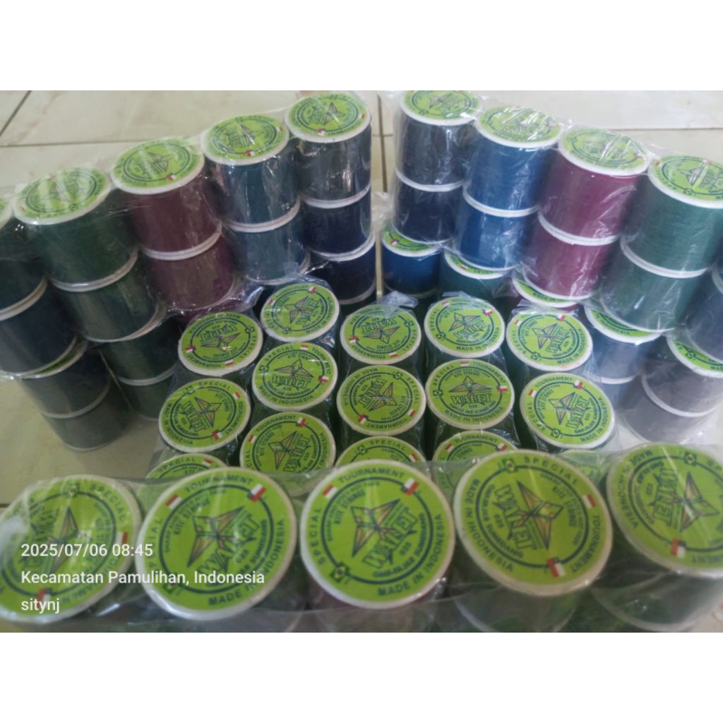 Gelasan Tajam dan Kuat semi Matot  Bogel Walet Hijau GM fajar. senar 022 panjang senar 1200yard.