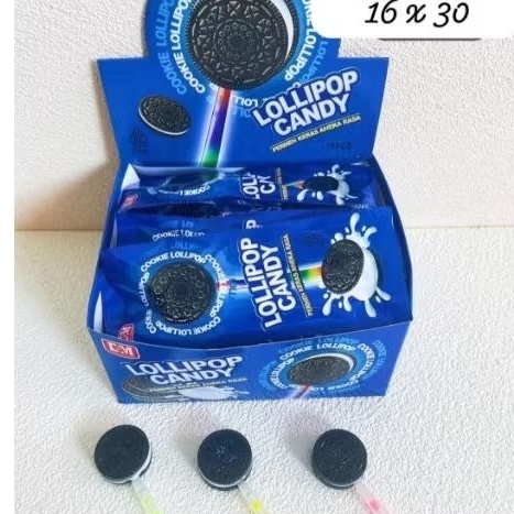 

Permen Anak Warung Bentuk OREO/ LOLIPOP CANDY 30 PCS