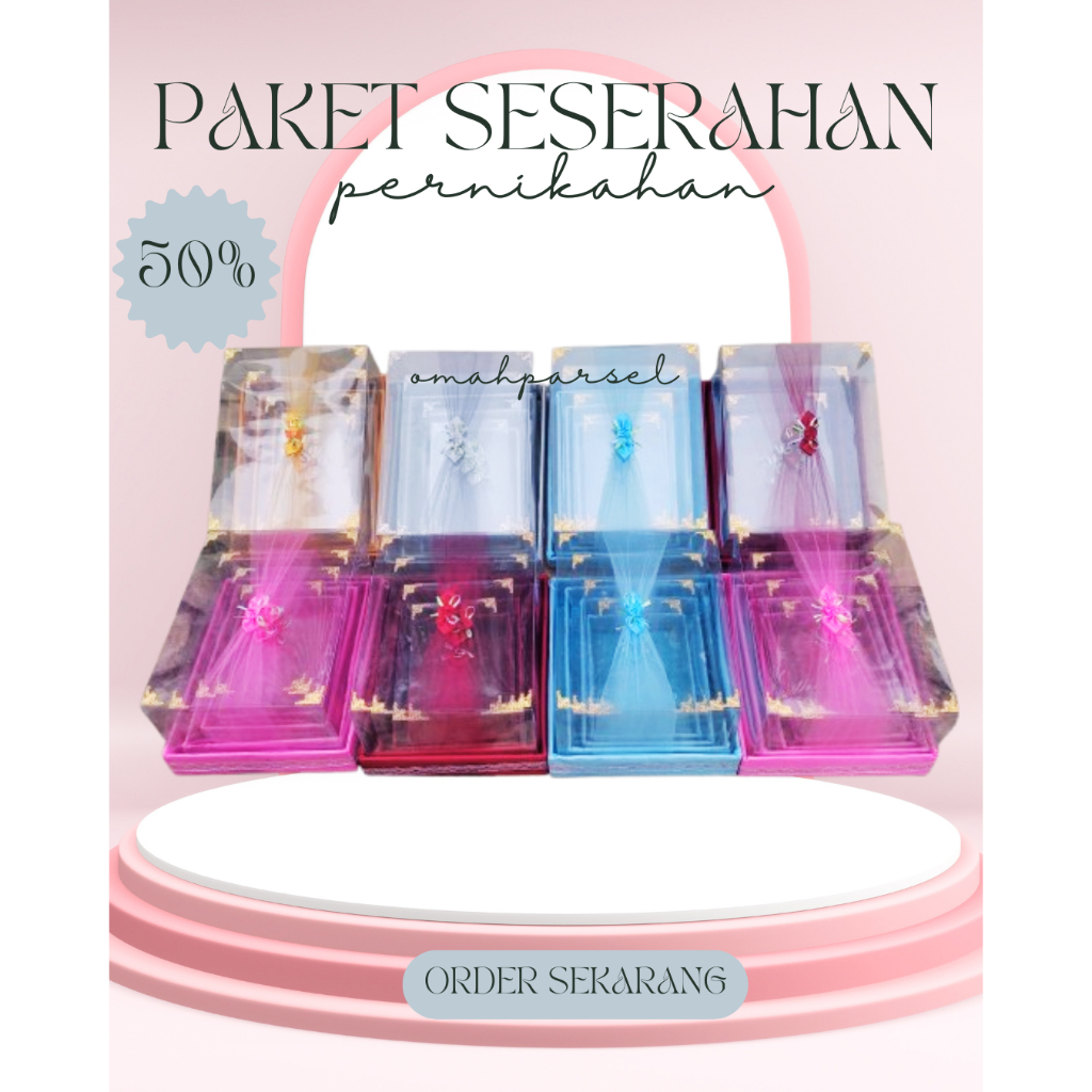 

Kotak Seserahan 1 Set Isi 4 Box Hantaran Ukuran S M L XL Full Hiasan Mudah Pemasangan