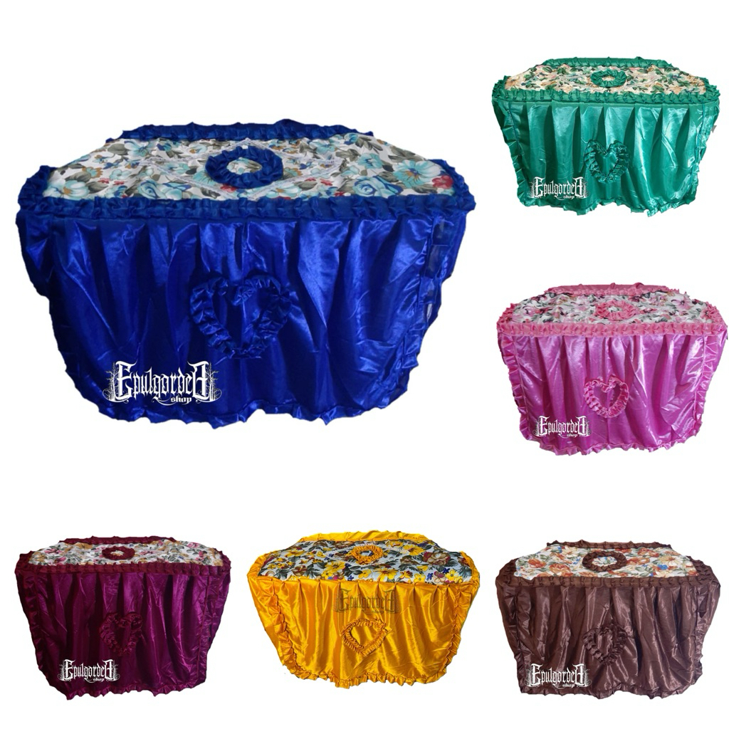 Sarung tv tabung. ukuran 21-24 in cover tv tutup tv tabung kain saten